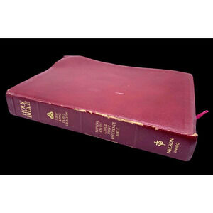 Holy Bible NKJV Topical Study Large Print Reference Bible 1994 Nelson 1645BG USA